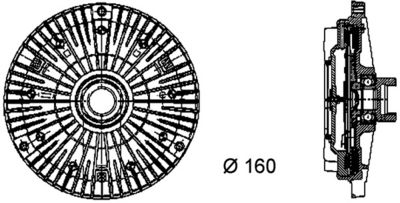 CUPLA VENTILATOR RADIATOR MAHLE CFC55000P 1