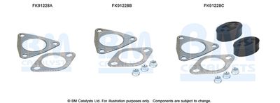Монтажный комплект, катализатор BM CATALYSTS FK91228 для HYUNDAI TRAJET