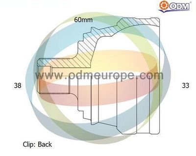 Multiparts 12-211666 ШРУС для VW TRANSPORTER IV Автобус (70B, 70C, 7DB, 7DK, 70J, 70K, 7DC, 7