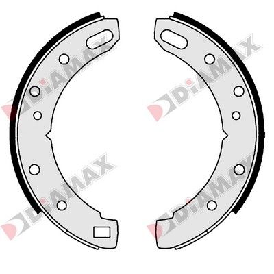 Комплект тормозных колодок DIAMAX N01155 для JENSEN HEALEY