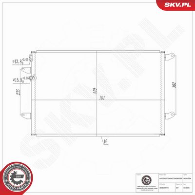 CONDENSATOR CLIMATIZARE ESEN SKV 86SKV504 6