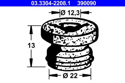 Пробка, бачок тормозной жидкости 03.3304-2208.1