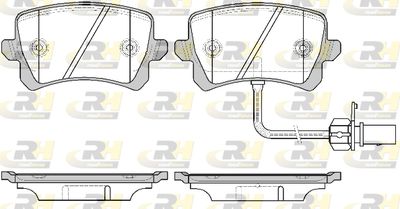 Комплект тормозных колодок, дисковый тормоз ROADHOUSE 21342.01 для AUDI Q3