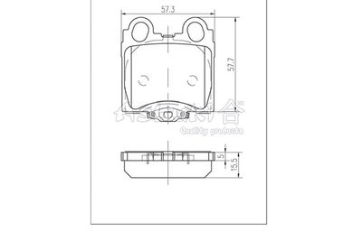 Комплект тормозных колодок, дисковый тормоз ASHUKI by Palidium 1083-7102 для TOYOTA BREVIS