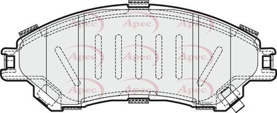 Brake Pad Set APEC PAD2026