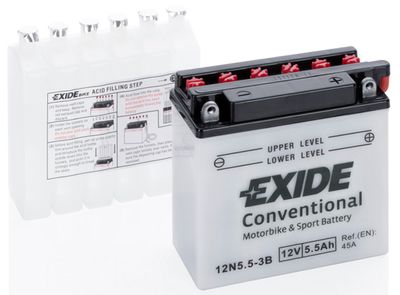 DETA Accu / Batterij EXIDE Bike Conventional (12N5.5-3B)