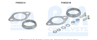 Монтажный комплект, катализатор BM CATALYSTS FK80221 для MITSUBISHI CARISMA
