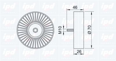 ROLA GHIDARE/CONDUCERE CUREA TRANSMISIE IPD 153132 1