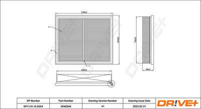 LUFTFILTER DR!VE+ DP1110100504 6