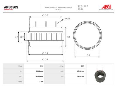 Stator, generátor AS-PL AR5050S