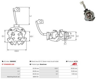 Vorschau Halter, Kohlebürsten Ansicht 2