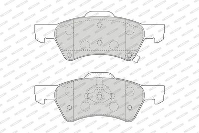 BREMSBELAGSATZ SCHEIBENBREMSE FERODO FDB1510 1