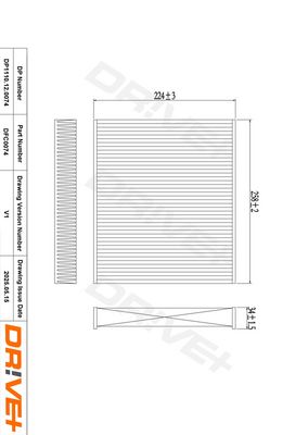 FILTER INNENRAUMLUFT DR!VE+ DP1110120074 9