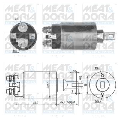 Solenoid, startmotor MEAT & DORIA 46143