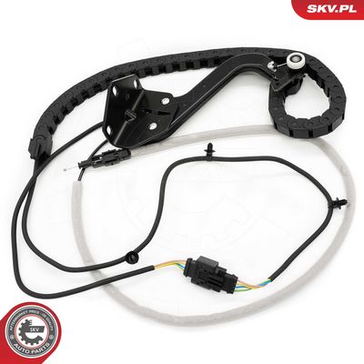 Ritinėlio kreiptuvas, atstumiamos durys