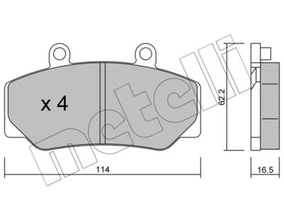 SET PLACUTE FRANA FRANA DISC METELLI 2200750