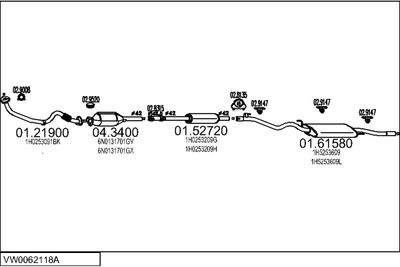SISTEM DE ESAPAMENT MTS VW0062118A001883