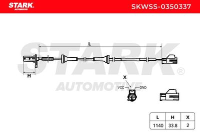 датчик, обороти на колелото STARK SKWSS-0350337
