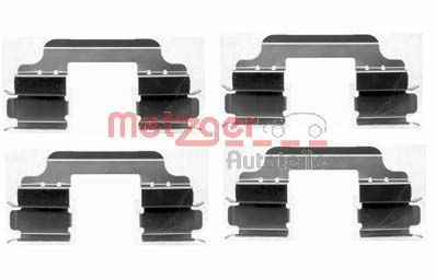 Комплектующие, колодки дискового тормоза METZGER 109-1648 для LADA VESTA