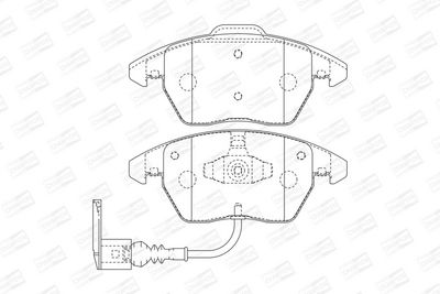 BREMSBELAGSATZ SCHEIBENBREMSE CHAMPION 573128CH 1