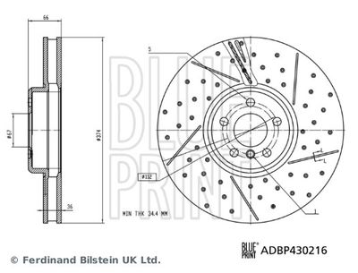 DISC FRANA BLUE PRINT ADBP430216