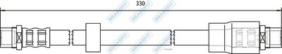APEC Brake Hose BHO4142