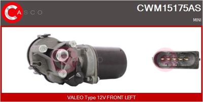 CASCO CWM15175AS Двигун склоочисника для MINI (Мини)