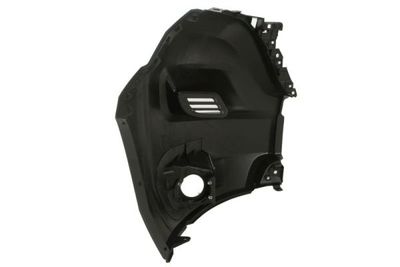 Bumper hoek Voor Links (met mistlampgaten, zwart, TÜV) past: CITROEN JUMPER III FIAT DUCATO PEUGEOT BOXER 06.14-12.17