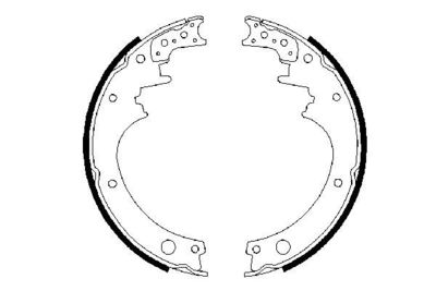 BOSCH Bremsbackensatz