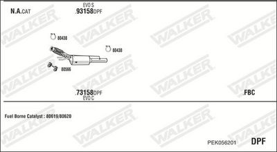 ABGASANLAGE WALKER PEK056201