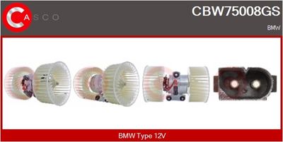VENTILATOR HABITACLU CASCO CBW75008GS