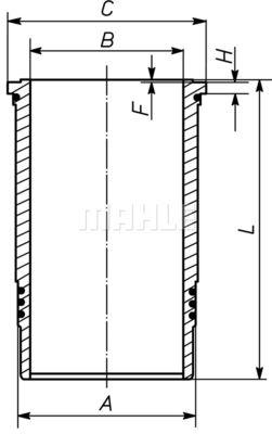 Cylinderhylsa MAHLE 007 WN 74 01