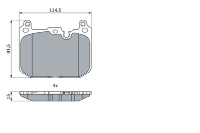 Brake Pad Set, disc brake 0 986 424 331