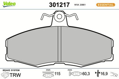 SET PLACUTE FRANA FRANA DISC VALEO 301217
