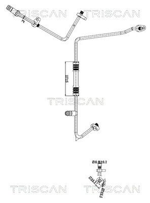 тръбопровод за високо налягане/вакуум, климатизация TRISCAN 9010 10055