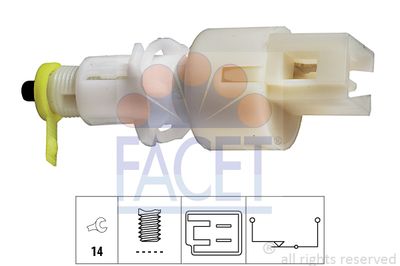 Выключатель фонаря сигнала торможения FACET 7.1108 для FIAT BARCHETTA