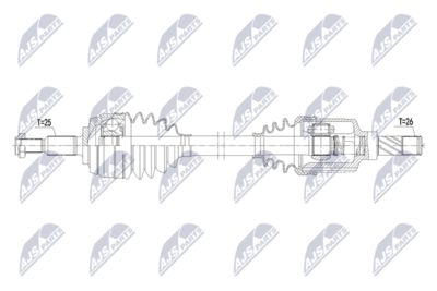 полуоска NTY NPW-RE-284