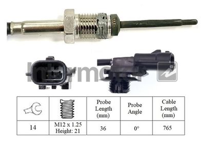 Sensor, exhaust gas temperature Intermotor 27359