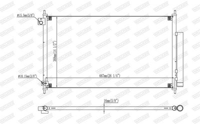CONDENSATOR CLIMATIZARE WALKER WCD00102 6