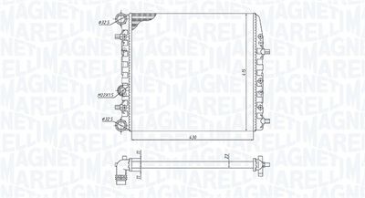 RADIATOR RACIRE MOTOR MAGNETI MARELLI 350213184600 1