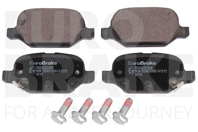Комплект тормозных колодок, дисковый тормоз EUROBRAKE 5502222399 для FIAT PANDA