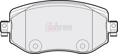 Fahren Brake Pad Set, disc brake FBP3843