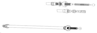 Тросик, cтояночный тормоз CEF CT02141 для CITROËN AX