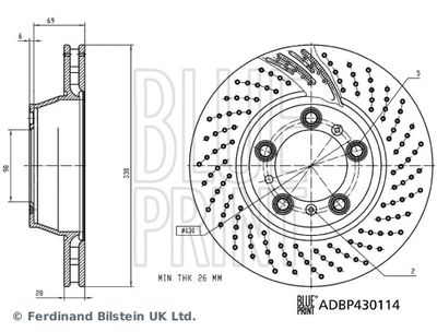 Remschijf BLUE PRINT ADBP430114