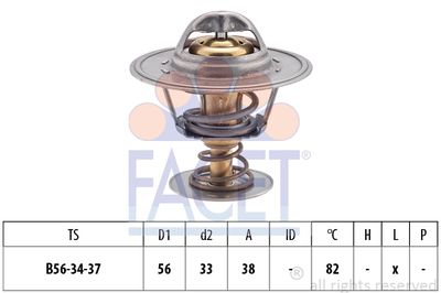 FACET 7.8251S Термостат  для FIAT DUNA (Фиат Дуна)