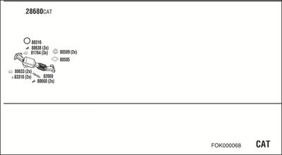 SISTEM DE ESAPAMENT WALKER FOK000068