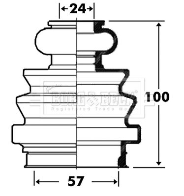 Bellow, drive shaft Borg & Beck BCB2716