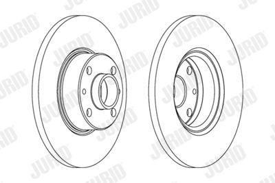 Тормозной диск JURID 561082J для LANCIA BETA