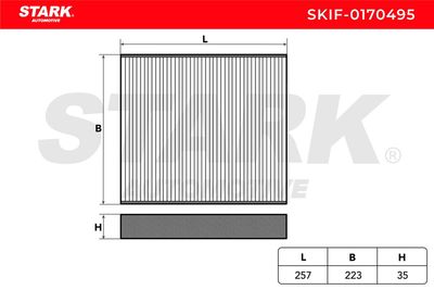 Филтър купе (поленов филтър) STARK SKIF-0170495
