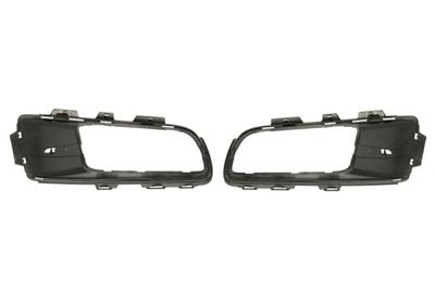 Halogeen frame Voor Links/Rechts (set, black-matt) past: BMW X5 E70 02.07-04.10